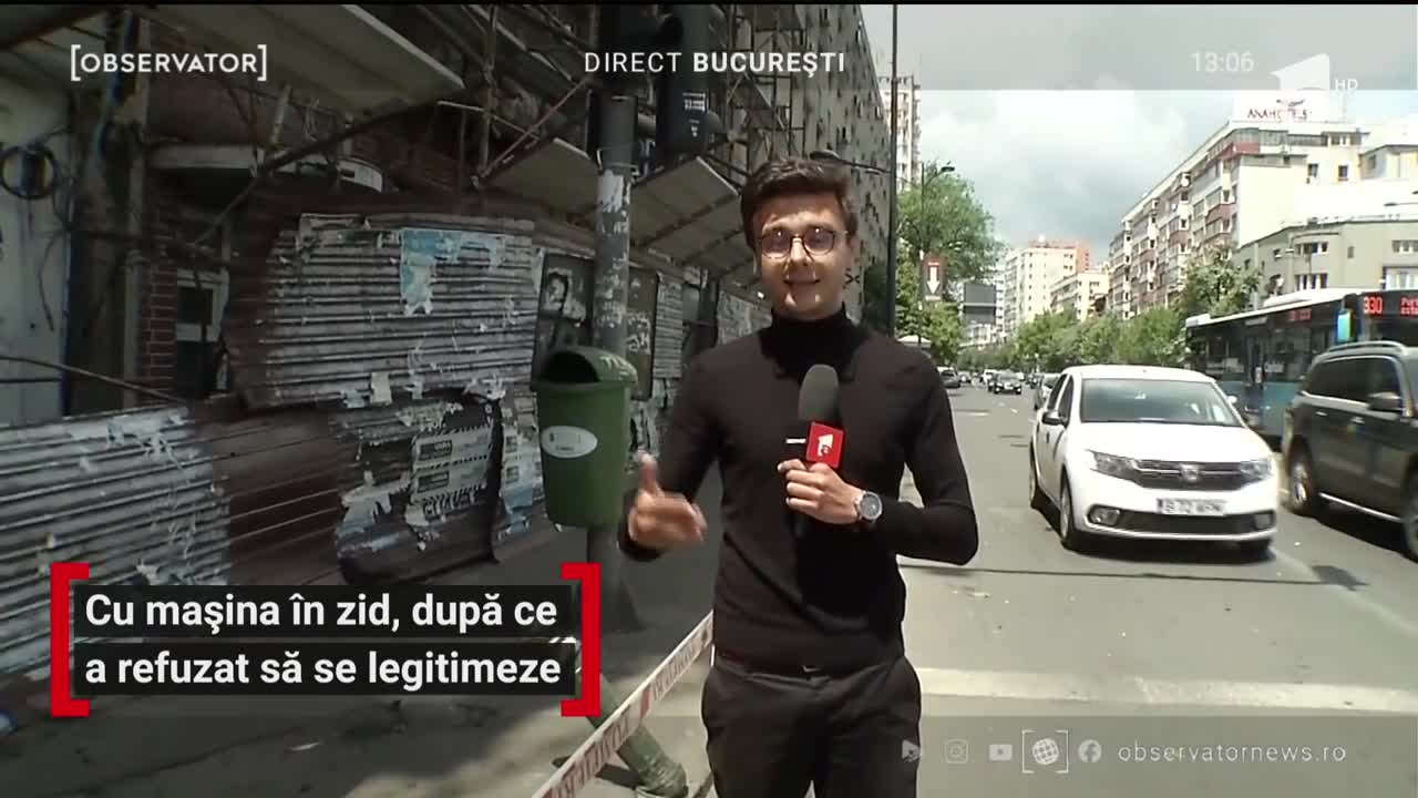Incident grav &icirc;n Capitală. Un poliţist a fost agăţat de maşina condusă de şoferul unei firme de ridesharing
