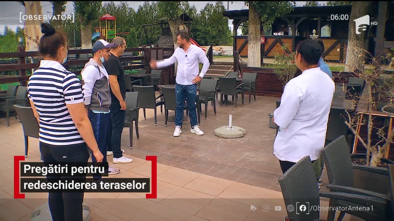 Pregătiri pentru redeschiderea teraselor