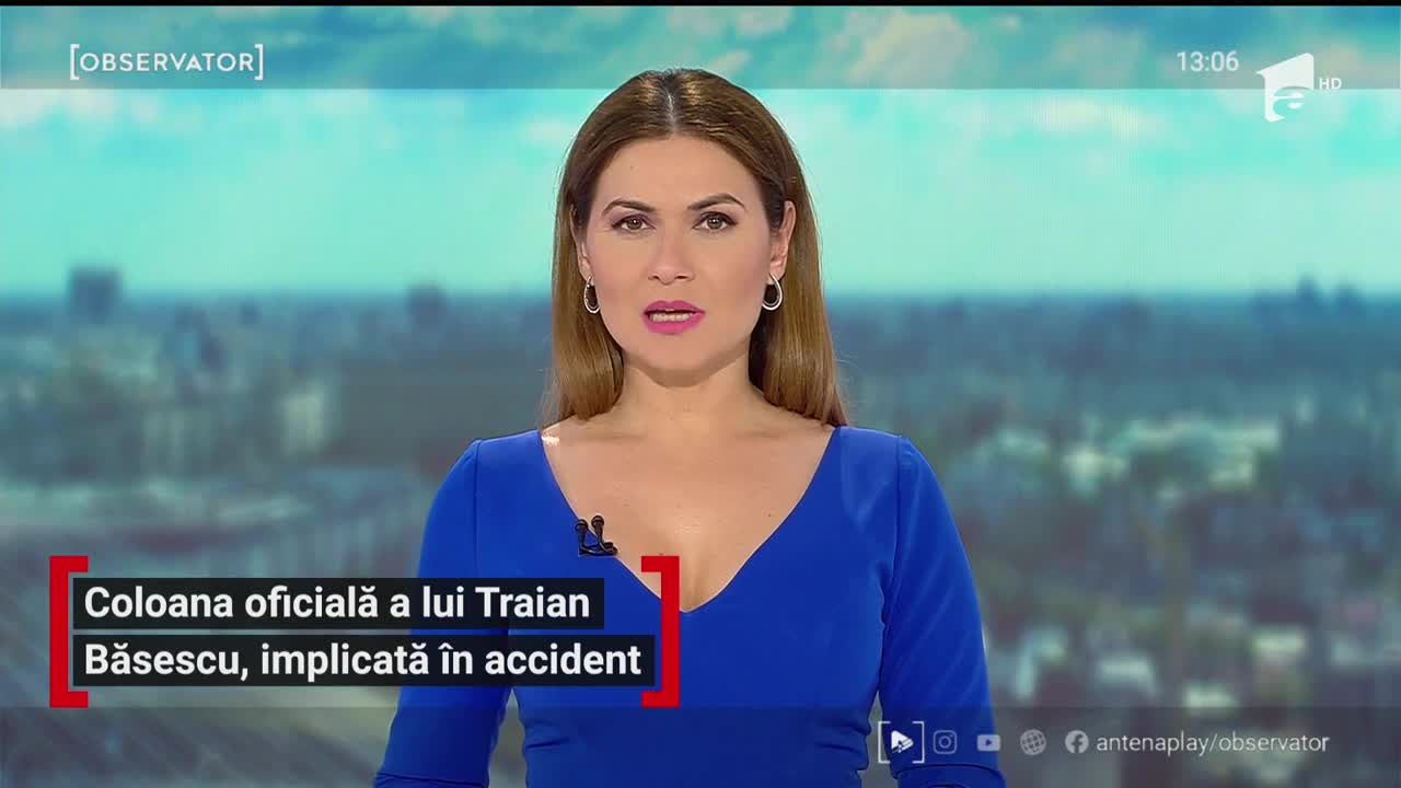 Coloana oficială a lui Traian Băsescu, implicată &icirc;n accident