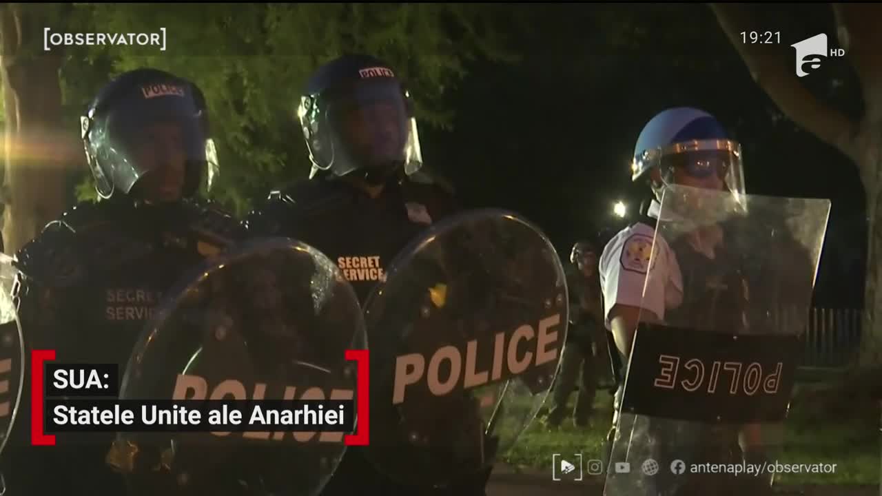 Haos &icirc;n America din cauza protestelor provocate de uciderea unui bărbat de culoare. Donald Trump şi familia prezidenţială au fost duşi &icirc;ntr-un buncăr