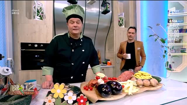 Reţeta lui Vlăduţ: Coaste afumate cu legume gratinate