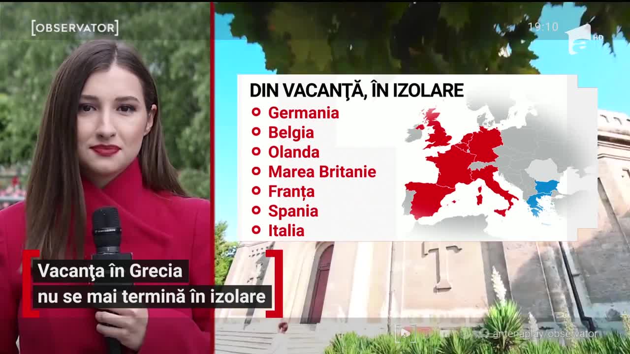 Vacanța &icirc;n Grecia sau Bulgaria nu se mai termină &icirc;n izolare, din 15 iunie