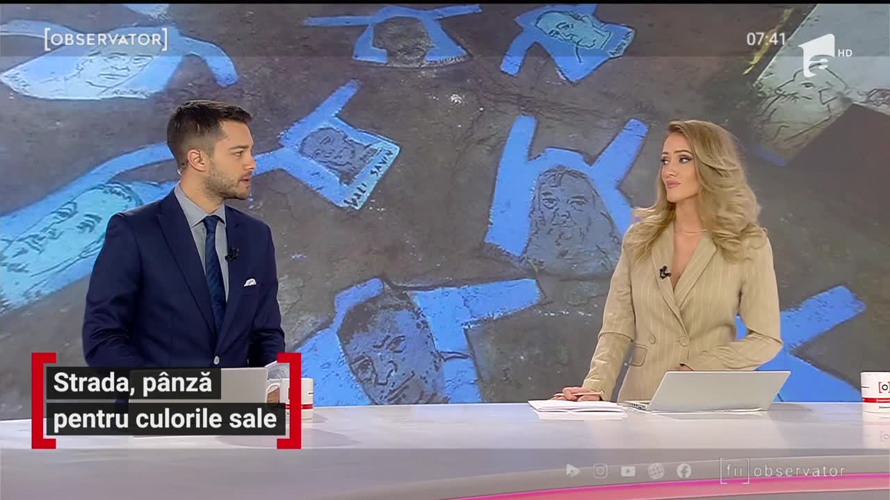 Strada, p&acirc;nză pentru culorile lui Vasile Murivale