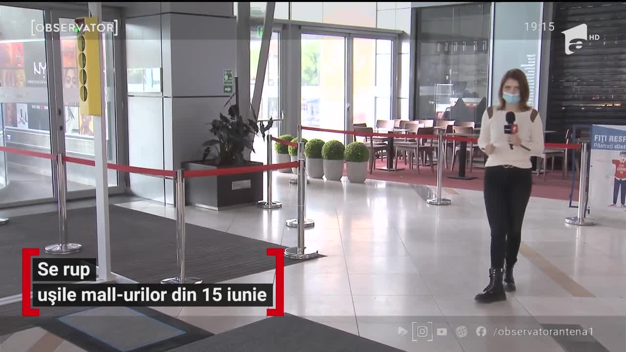Din 15 iunie, marile centre comerciale s-ar putea redeschide