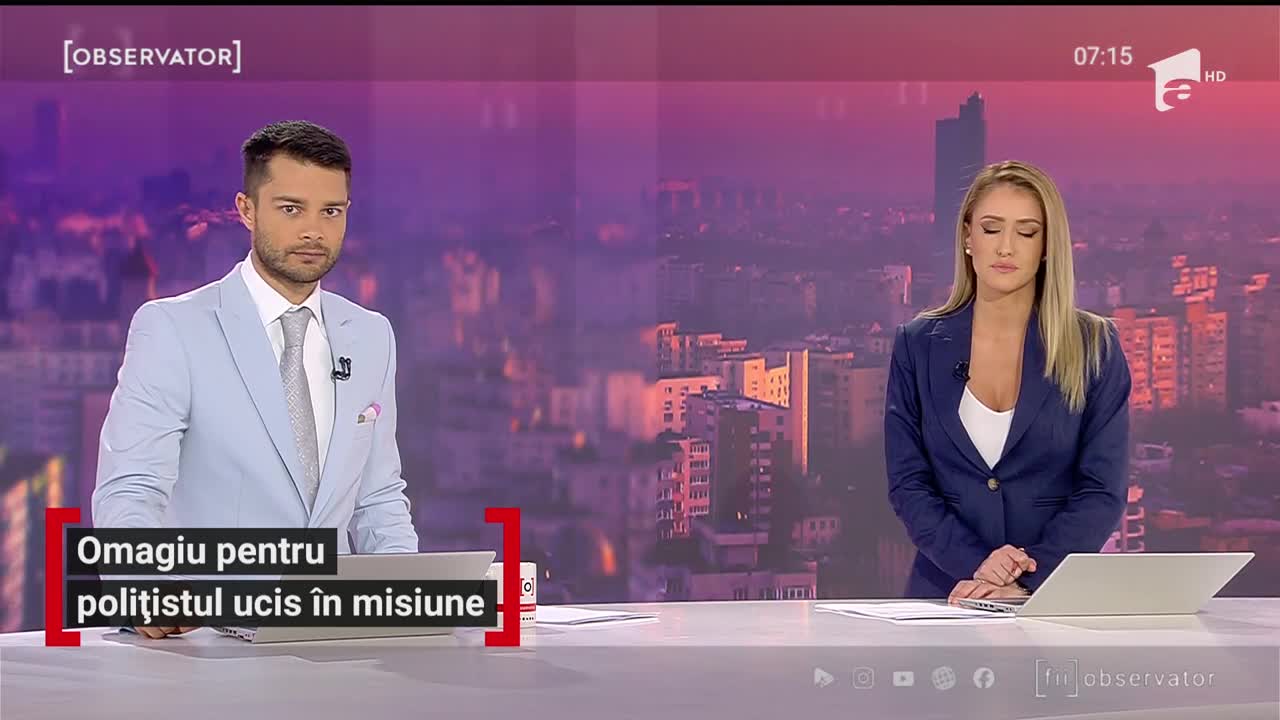Omagiu pentru Cristian Amariei, polițistul &icirc;mpuşcat mortal de un infractor pe care &icirc;l urmărea