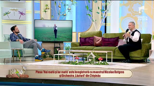 Nicolae Datcu c&acirc;ntă piesa Hai roată și iar roată, la Neatza cu Răzvan și Dani