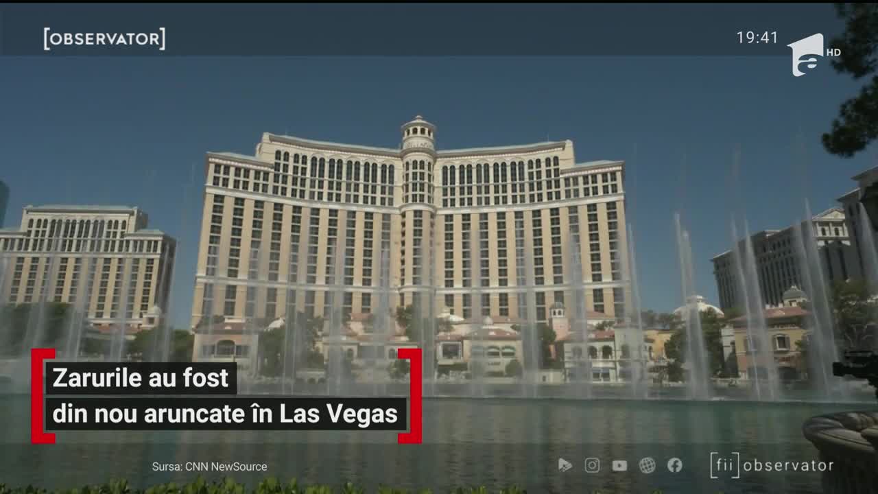 Celebrele cazinouri din Las Vegas, redeschise după aproape trei luni de carantină