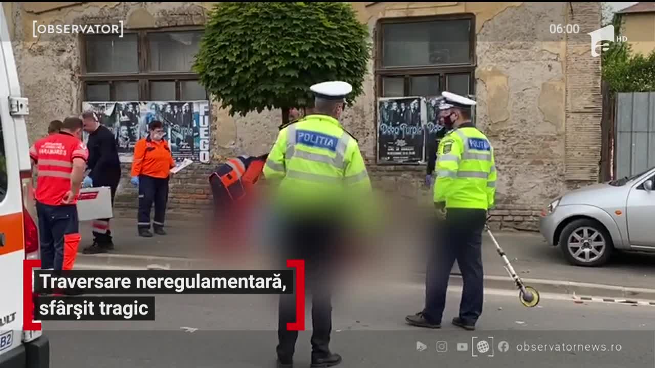 Traversare neregulamentară, sf&acirc;rșit tragic