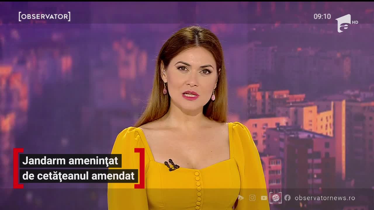 Jandarm amenințat de cetățeanul amendat