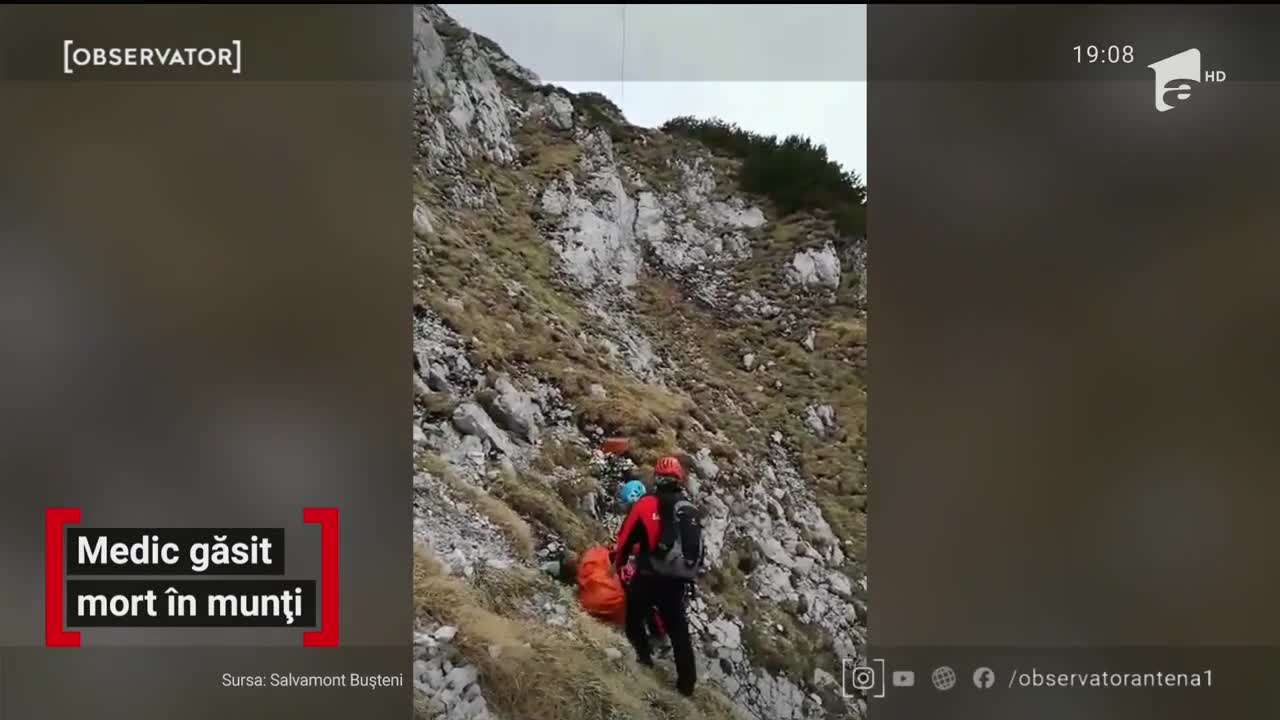 Medic stomatolog găsit mort &icirc;ntr-o prăpastie din Munţii Piatra Craiului