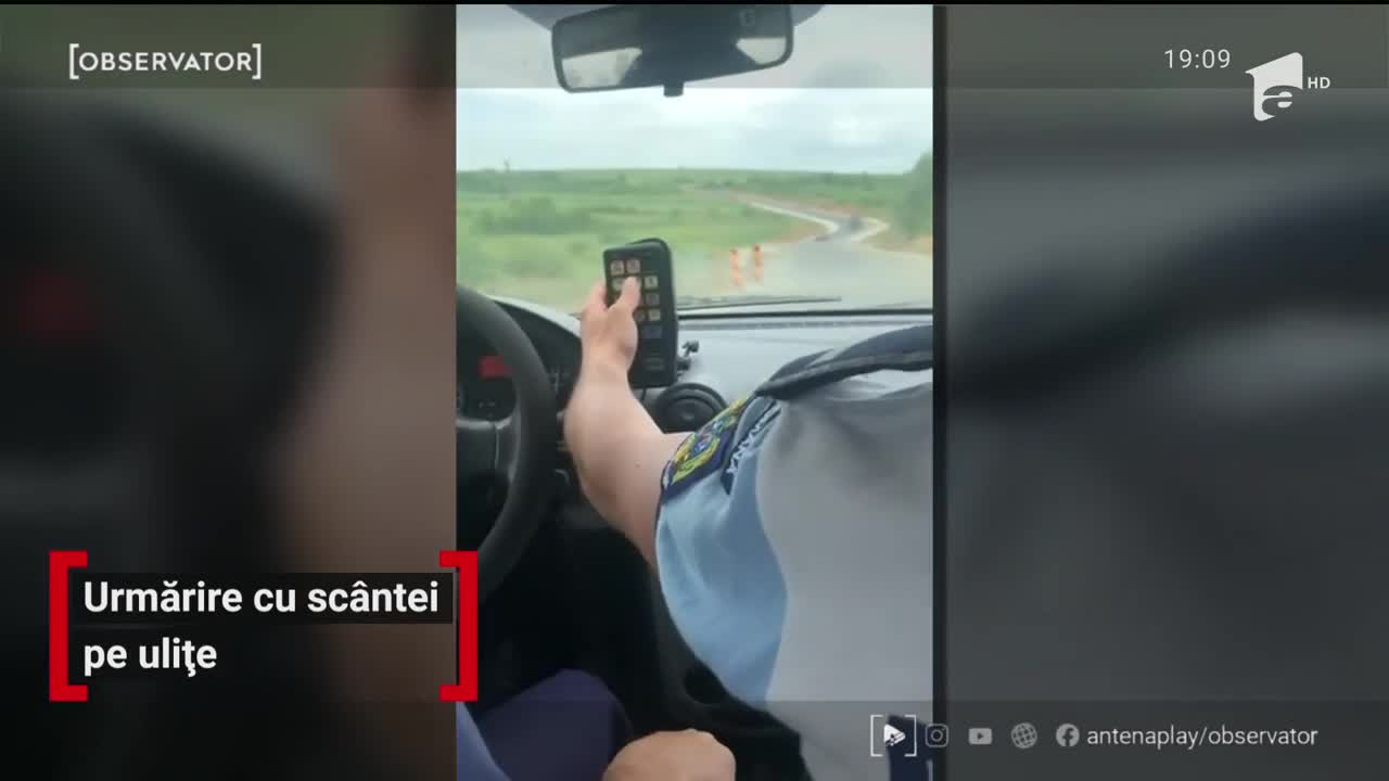 Scene ca-n filmele poliţiste pe uliţele unei comune din Iaşi