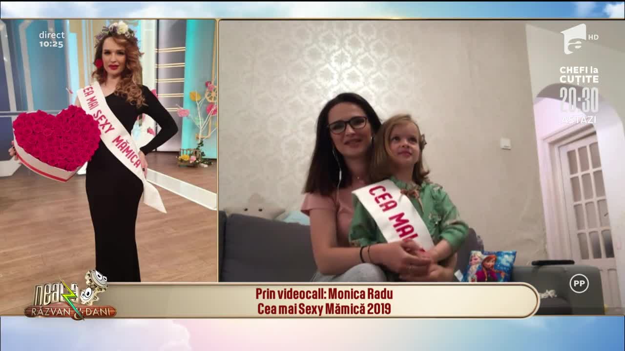 Monica Radu, c&acirc;știgătoarea titlului de Cea mai Sexy Mămică 2019, in direct, la Neatza!