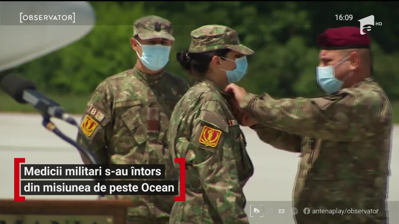 Medicii militari s-au &icirc;ntors din misiunea de salvare de peste Ocean
