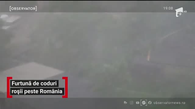 Vijelii şi grindină de cod roşu au devastat zeci de localităţi. Oamenii au fost avertizaţi prin sistemul RO-Alert să se adăpostească