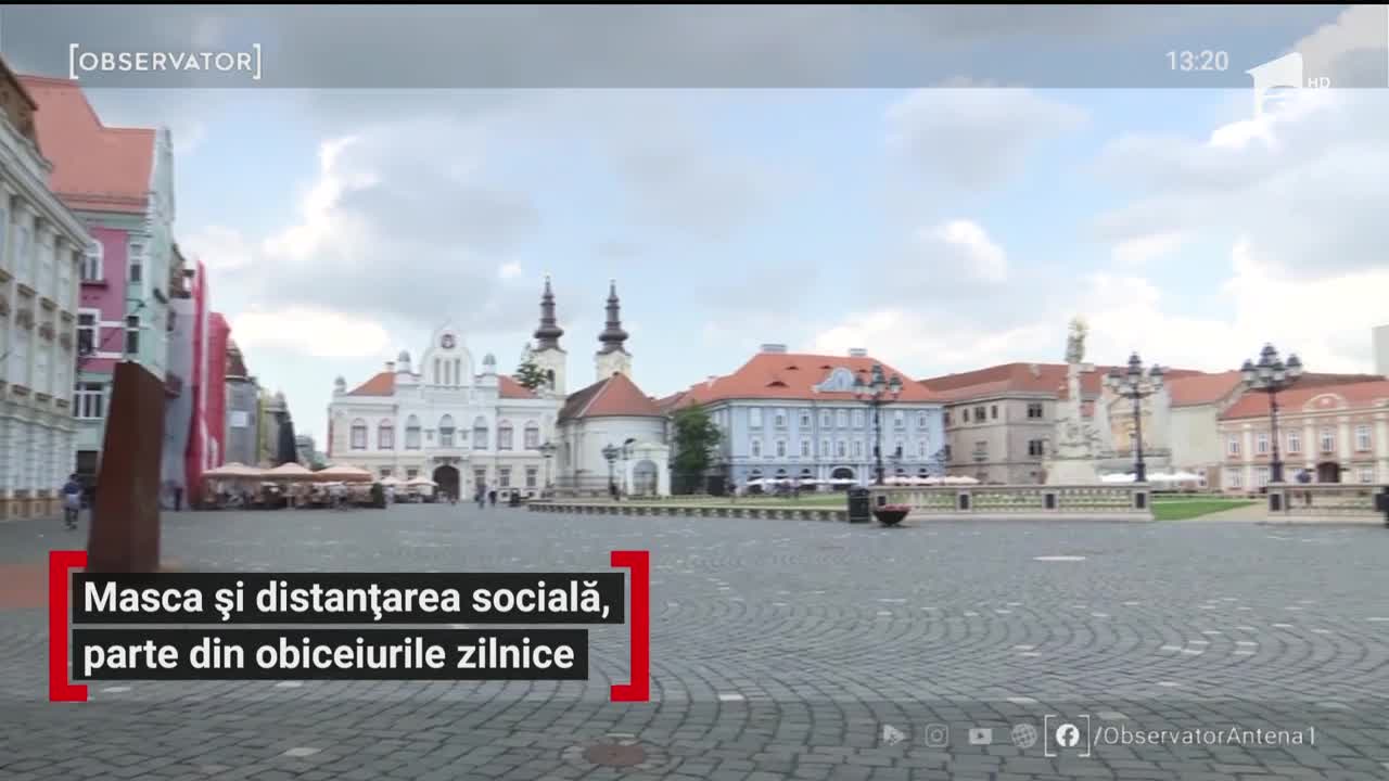 Masca și distanțarea socială, parte din obiceiurile zilnice