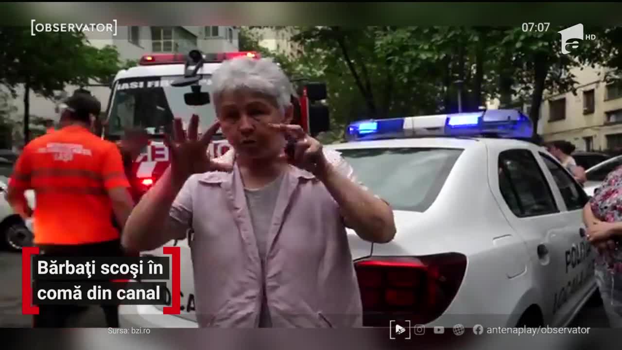 Doi bărbaţi din Iaşi au fost scoși &icirc;n comă din canal, după ce au intrat să-l curețe