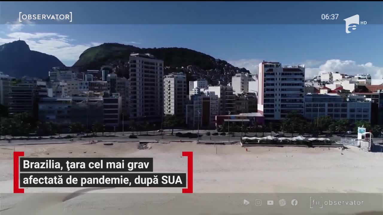 Brazilia, țara cel mai grav afectată de pandemie, după Statele Unite ale Americii