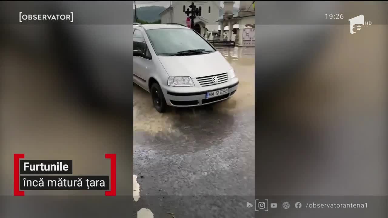 Furtunile continuă să facă prăpăd &icirc;n mai multe zone din ţară