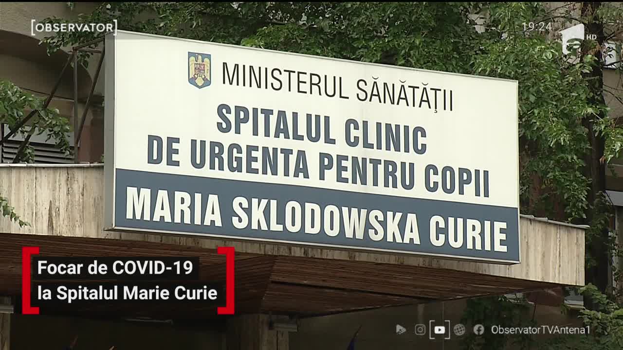 Focar de COVID-19 la Spitalul Marie Curie