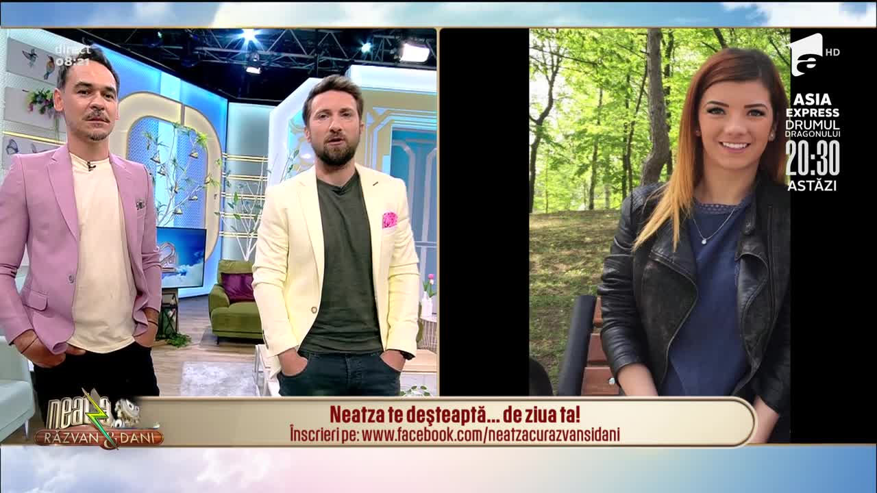 Neatza cu Răzvan și Dani te deşteaptă... de ziua ta! La mulți ani, Roxana!