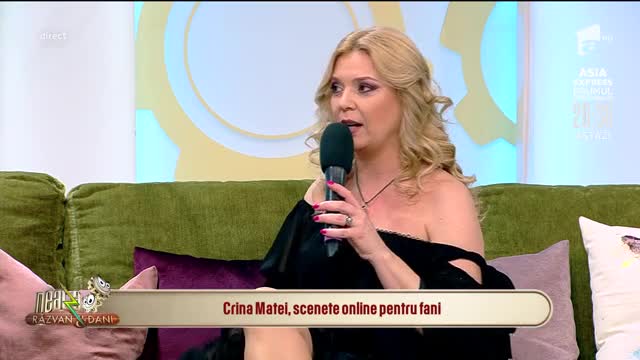 Crina Matei face scenete online pentru fani, pe timp de pandemie