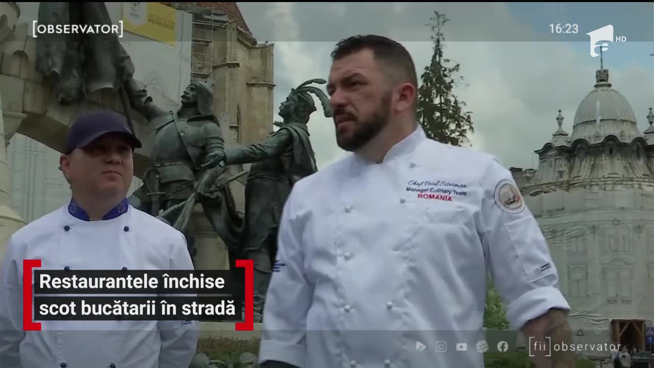 Restaurantele &icirc;nchise scot bucătarii &icirc;n stradă