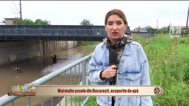 Inundații &icirc;n Capitală. Mai multe șosele din București, acoperite cu apă