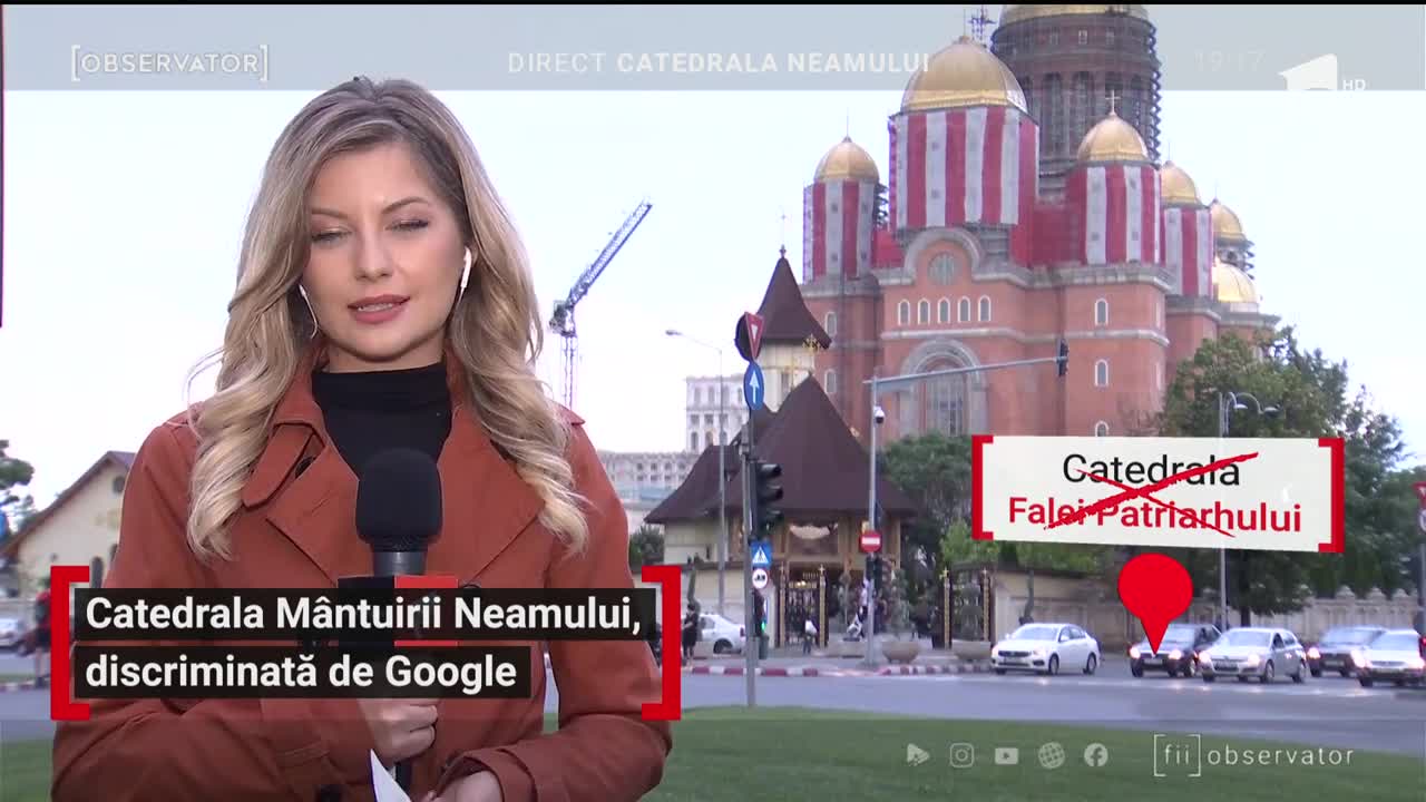 Google a primit o amendă record. Numele Catedralei M&acirc;ntuirii Neamului pe aplicaţia de hărţi este motivul sancţionării fără precedent
