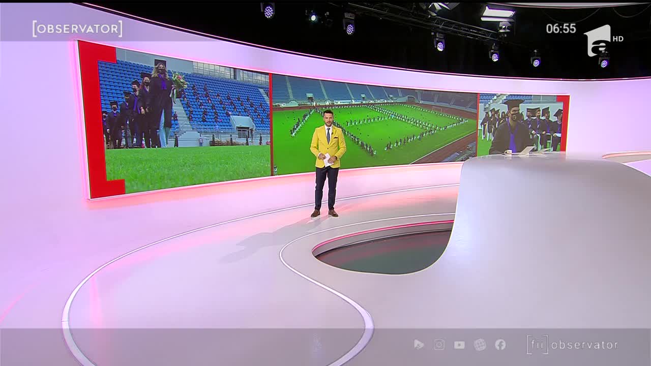 Stadionul din T&acirc;rgu Jiu, transformat &icirc;n scenă de absolvire