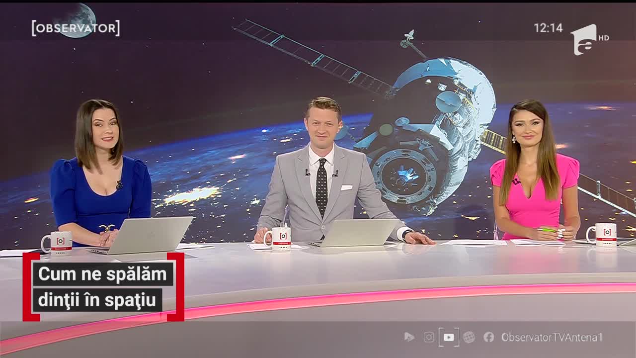 Cum ne spălăm pe dinți &icirc;n spațiu. Demonstrația o fac astronauții