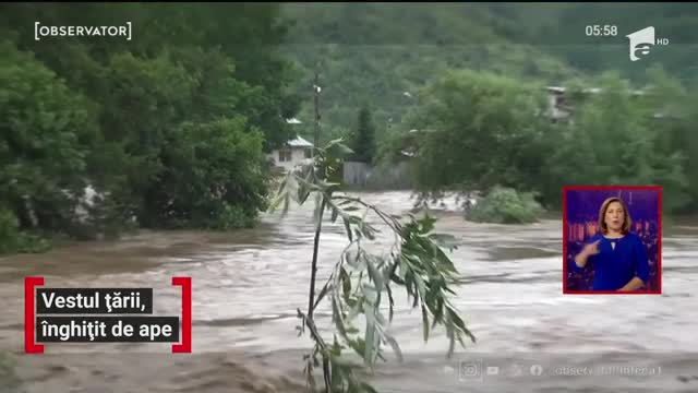Rom&acirc;nia, măturată de inundaţii. Vestul țării, &icirc;nghițit de ape