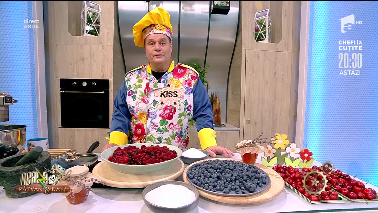 Gem din fructe de pădure și cireșe. Rețeta lui Vlăduț de la Neatza cu Răzvan şi Dani