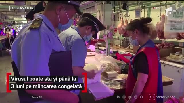 Coronavirusul poate suprevieţui p&acirc;nă la trei luni pe m&acirc;ncarea congelată