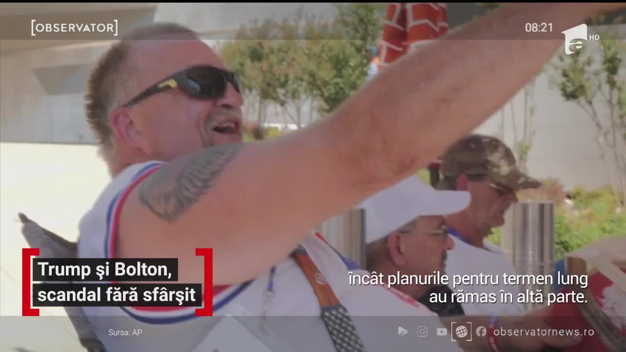 Donald Trump şi John Bolton, scandal fară sf&acirc;rșit