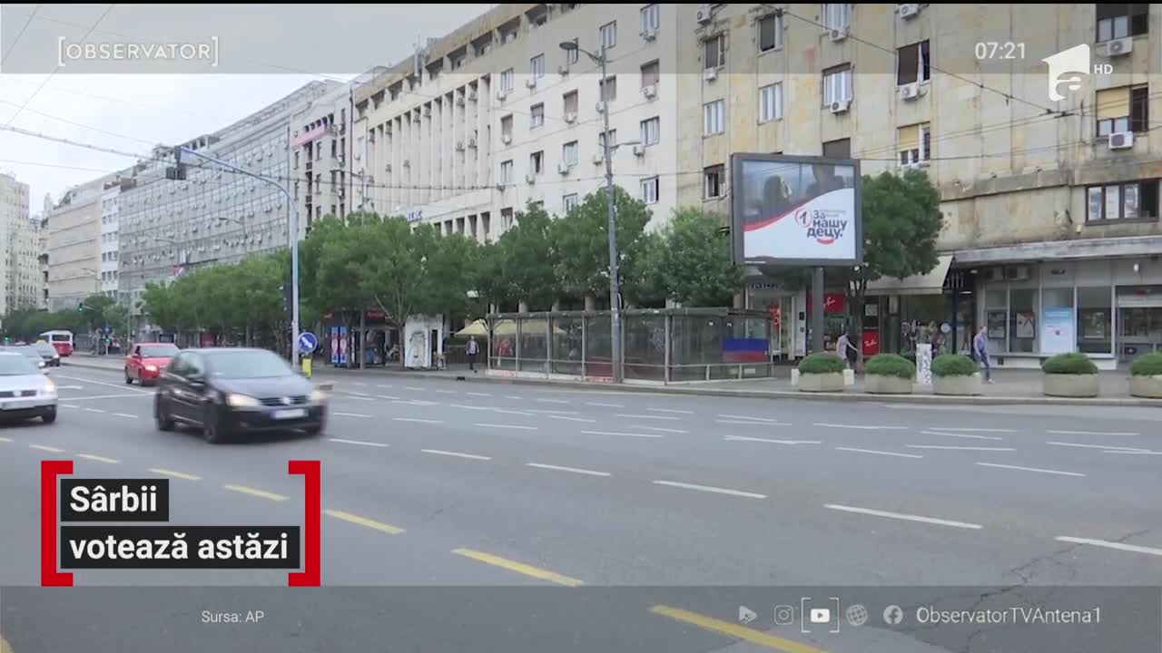 Vecinii s&acirc;rbi vor ieşi la vot astăzi