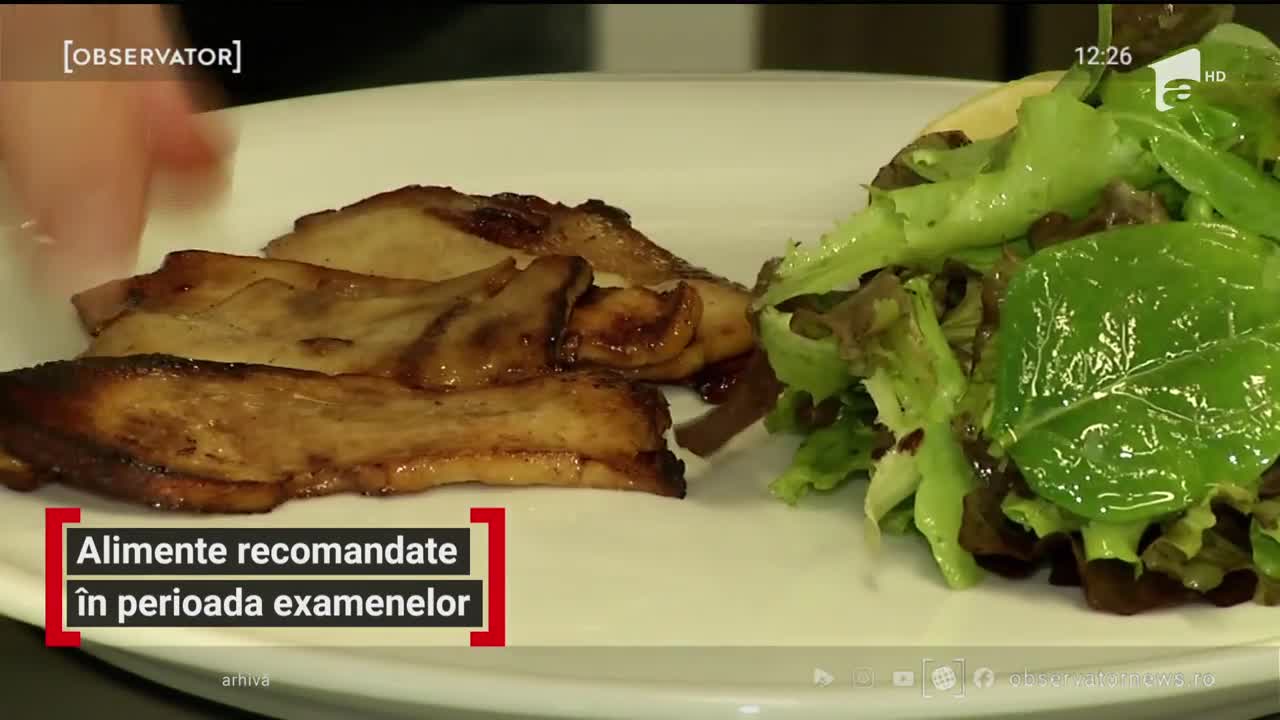 Alimente recomandate &icirc;n perioada examenelor