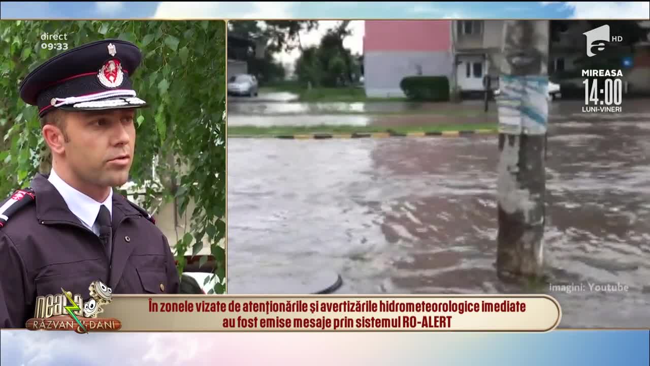 Pericol de inundații &icirc;n șapte județe