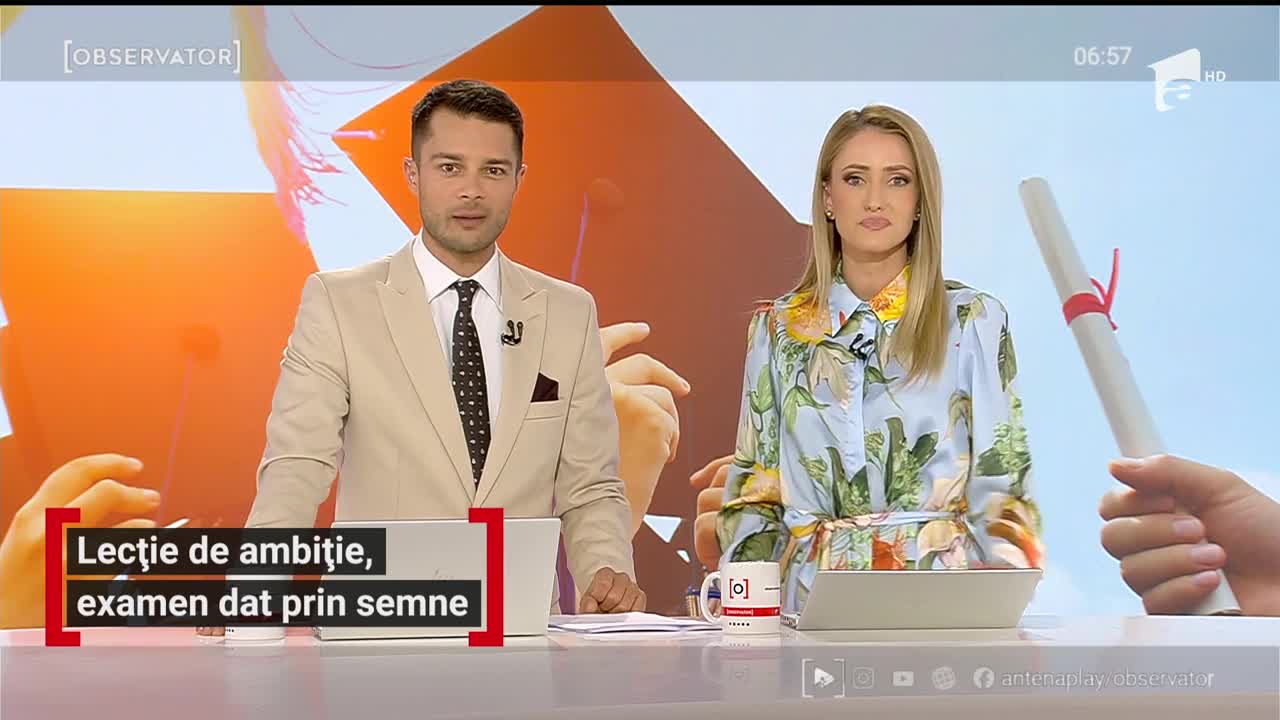 Lecție de ambiție, examen dat prin semne