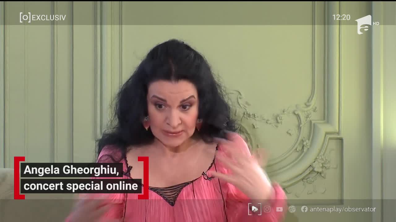 Angela Gheorghiu, recital transmis live pe internet, gratuit, pentru toți rom&acirc;nii