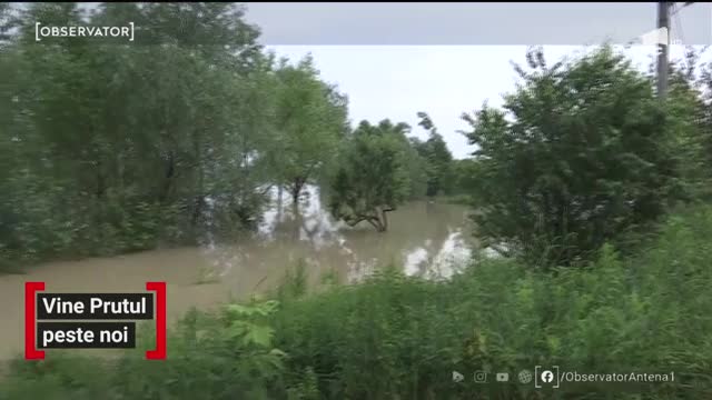 Prutul ameninţă localităţile din nordul ţării