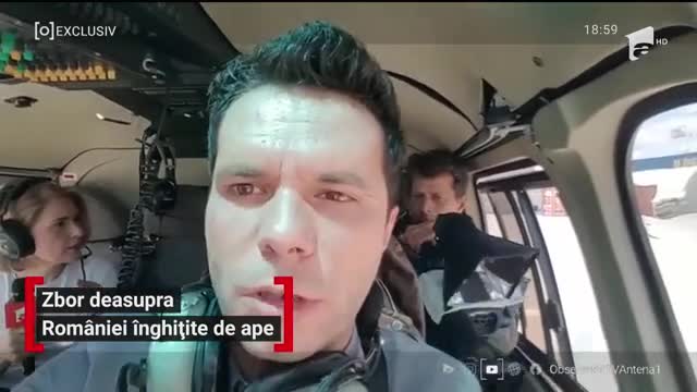 Zbor deasupra Rom&acirc;niei &icirc;nghițite de ape
