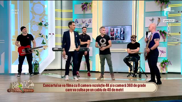 Antract c&acirc;ntă piesa Fluturi, la Neatza cu Răzvan și Dani