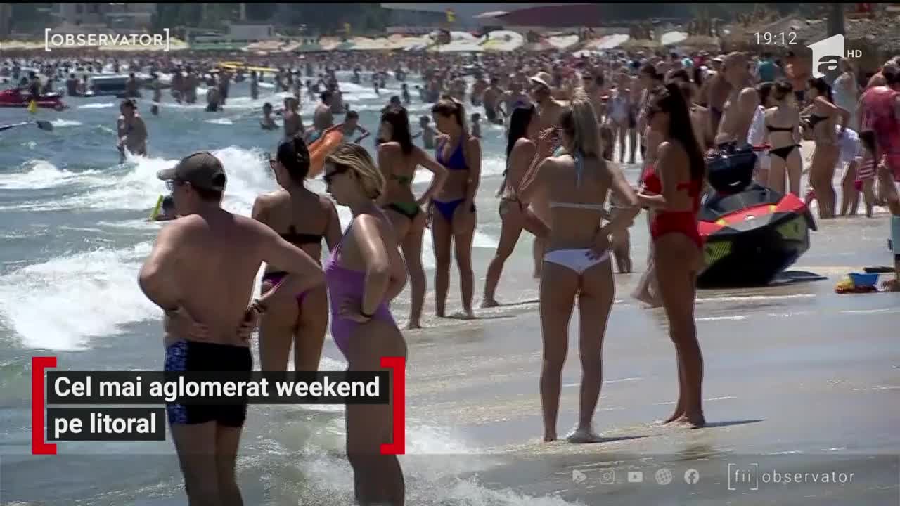 Litoralul rom&acirc;nesc din ce &icirc;n ce mai aglomerat de turiști