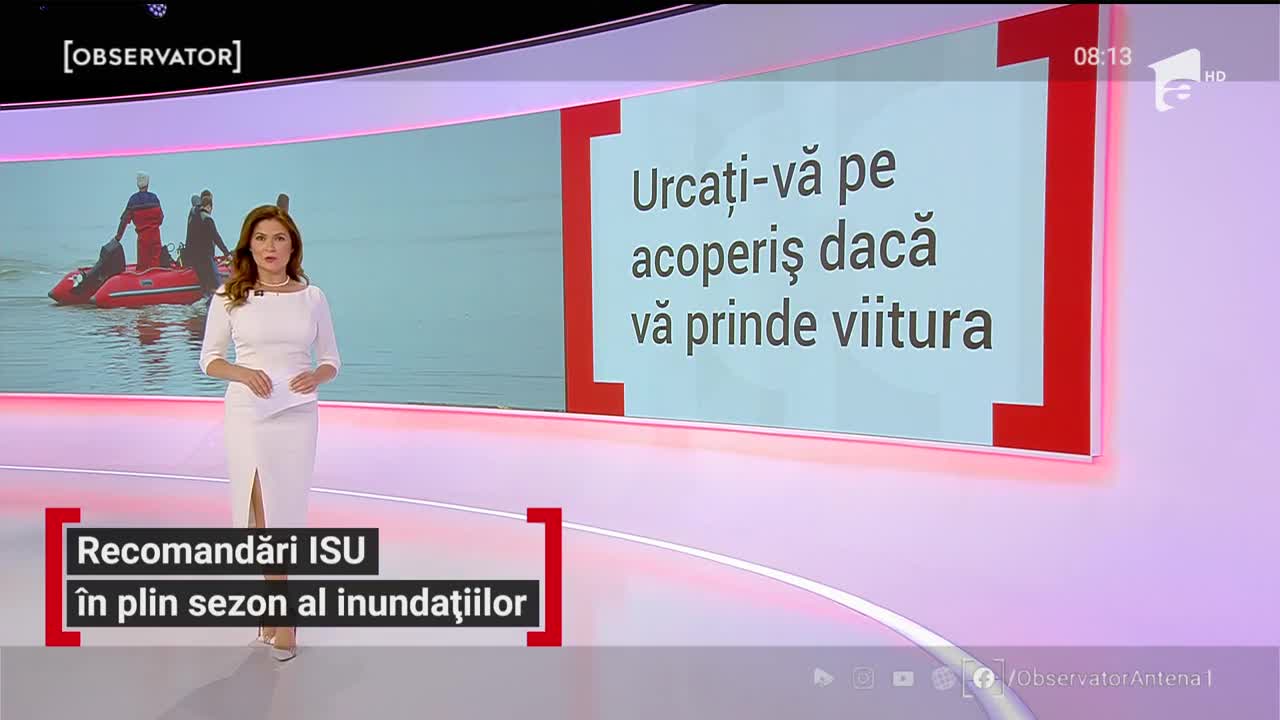 Recomandări ISU &icirc;n plin sezon al inundațiilor
