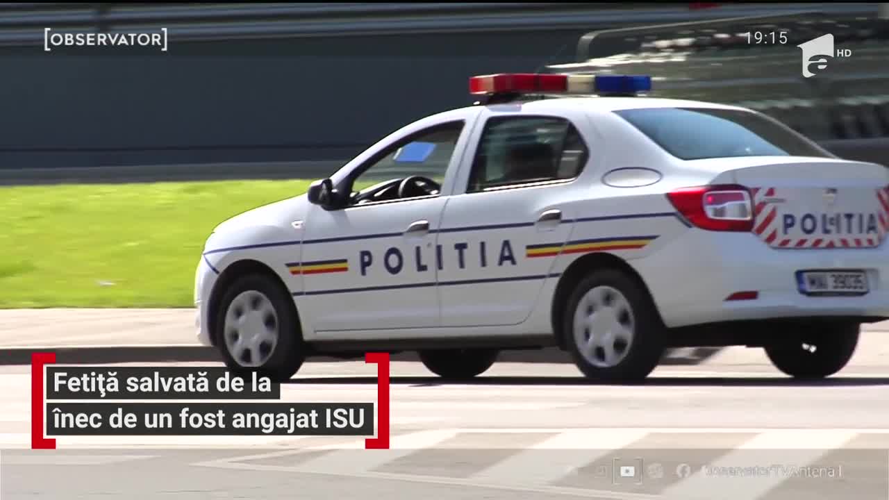 Fetiță salvată de la &icirc;nec de un fost angajat ISU
