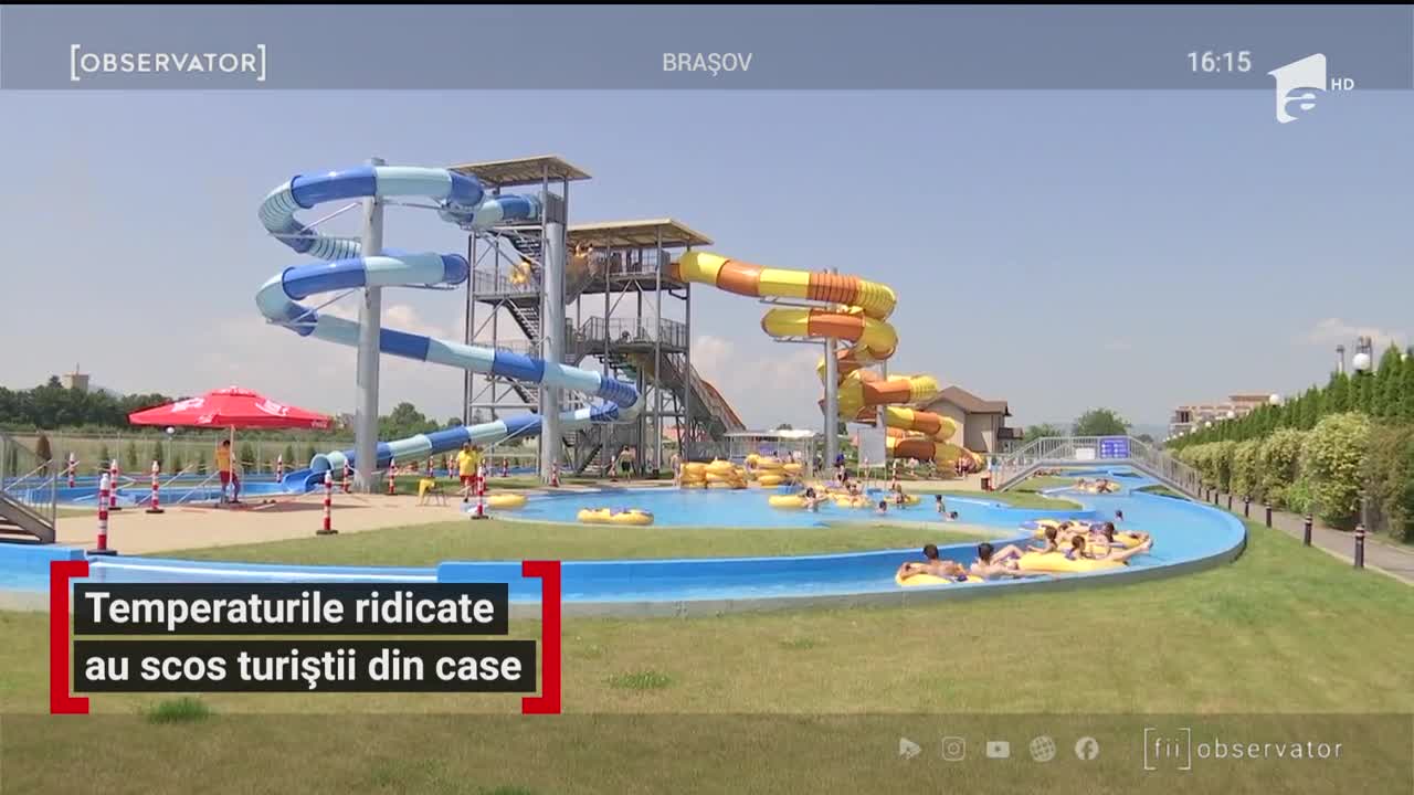 Temperaturile ridicate au scoși turiștii din case