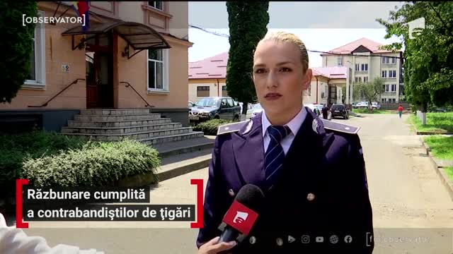 Răzbunare de tip mafiot &icirc;n Maramureş. Maşina personală a șefului Sectorului Poliției de Frontieră Vișeu de Sus a fost incendiată cu un cocktail Molotov