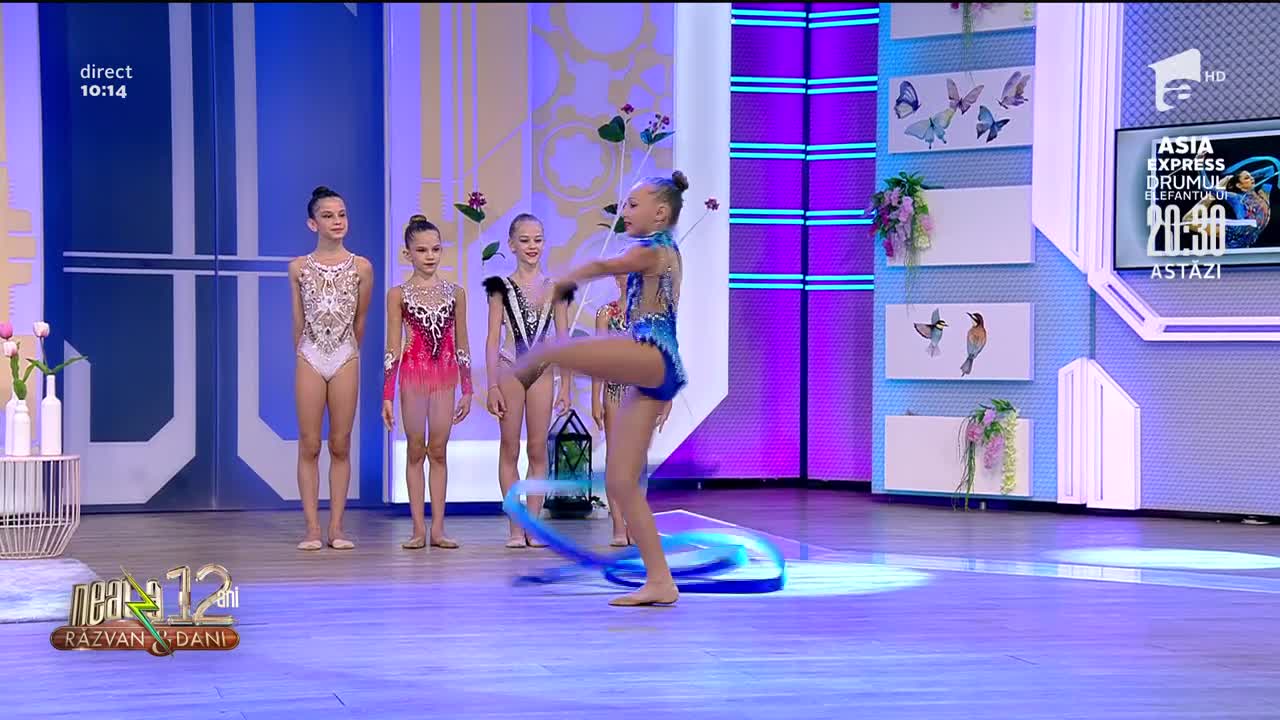 Fetițele de la Clubul Sportul Studențesc, super demonstrație de gimnastică ritmică