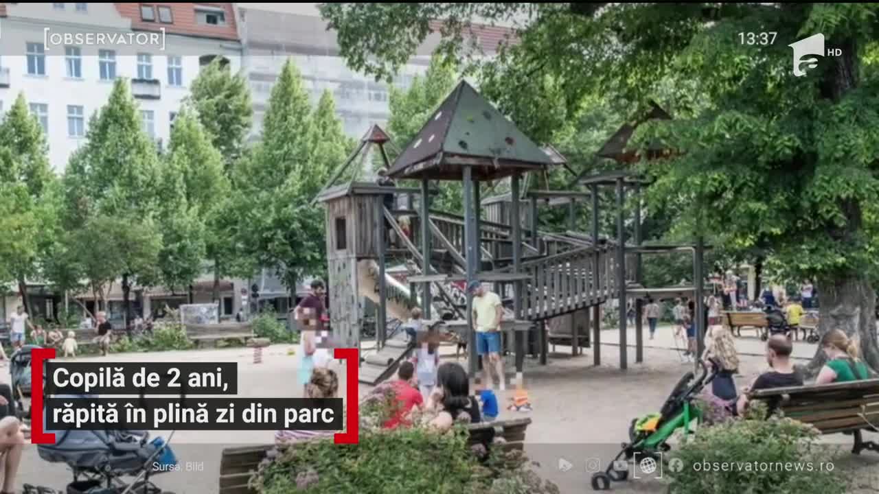 Copilă de doi ani, răpită &icirc;n plină zi din parc