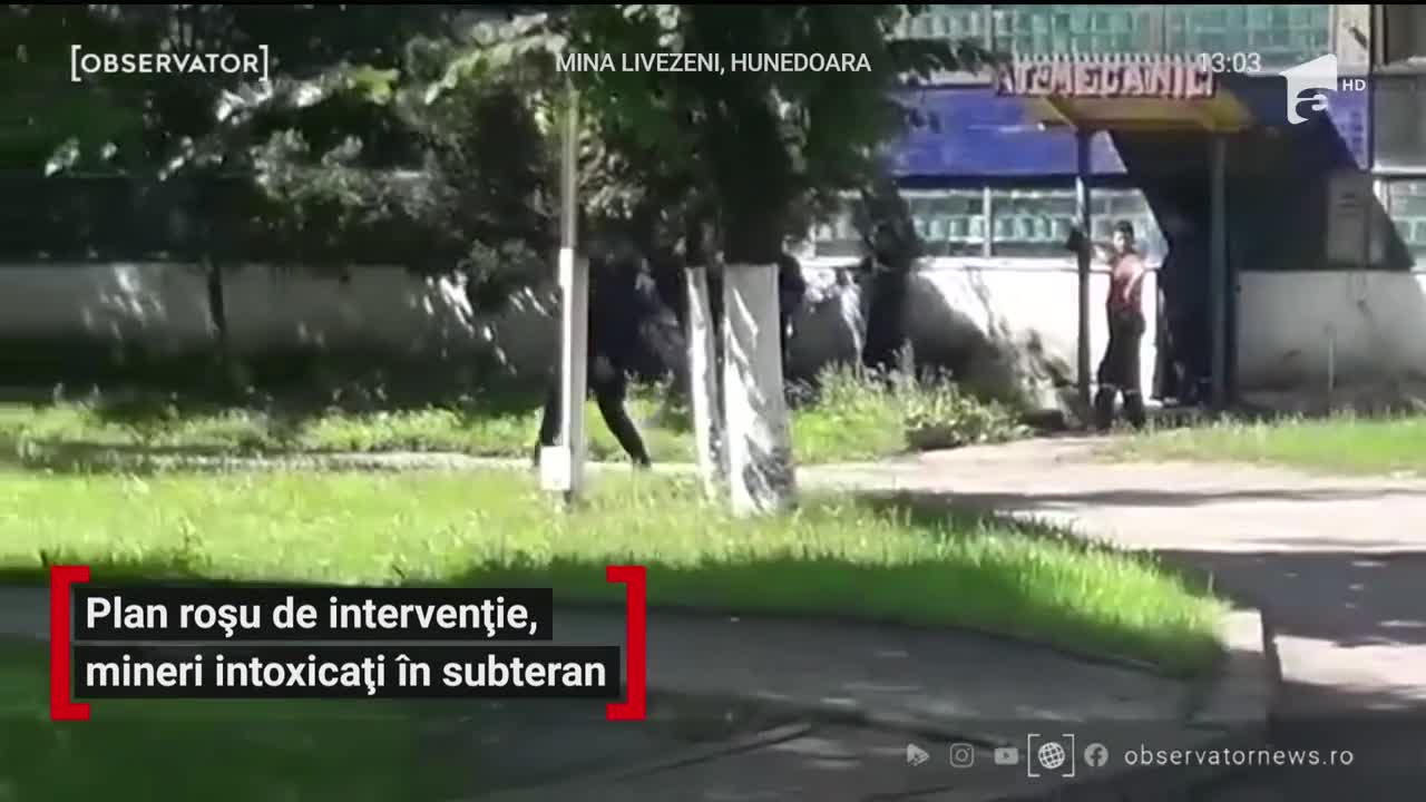 Plan roşu de intervenţie, mineri intoxicați &icirc;n subteran